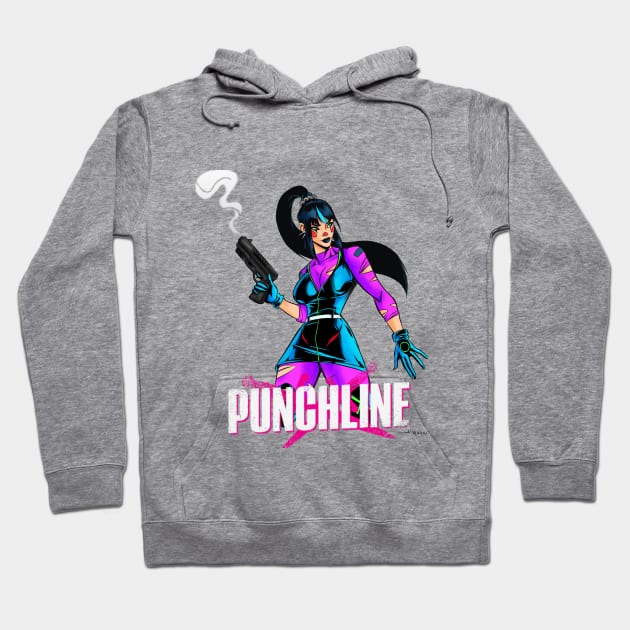 Punchline Hoodie by Al Ramon art